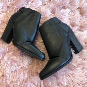 Joe’s Jeans Black Leather Booties